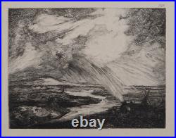 Georges MICHEL Paysage orageux, GRAVURE, Durand Ruel, 1873