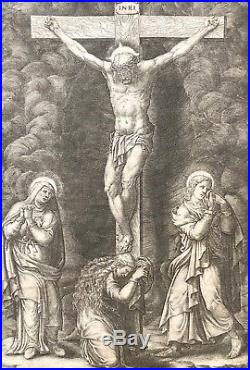 Giorgio Ghisi 1520-1582 The Crucifixion with the Virgin the Magdalen XVIIe