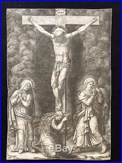 Giorgio Ghisi 1520-1582 The Crucifixion with the Virgin the Magdalen XVIIe