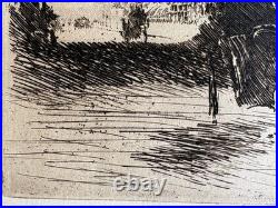 Giuseppe de Nittis Gravure Eau Forte Etching Paysage Calèche Vue Prise À Londres