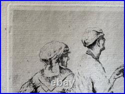 Giuseppe de Nittis Gravure Eau Forte Etching route de castellamare castellammare