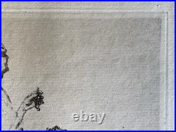 Giuseppe de Nittis Gravure Eau Forte Etching route de castellamare castellammare