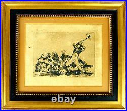 Goya Gravure. Lo Mismo (série Los Desastres). Papier. 1863 . Espagne