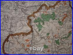 Grande CARTE de 1889 Forêts domaniales communales etc département de l' ALLIER Grande CARTE de 1889 Forêts domaniales communales etc département de l' ALLIER