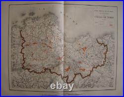 Grande CARTE de 1889 des Forêts particulières du département des Côtes-d'Armor Grande CARTE de 1889 des Forêts particulières du département des Côtes-d'Armor