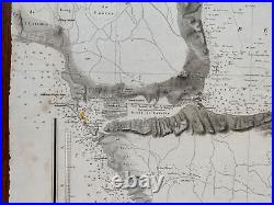 Grande Carte 1848 Dépôt De La Marine Etang De Berre Caronte Port De Bouc