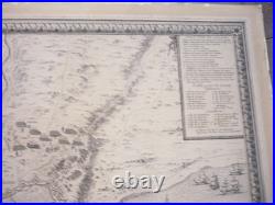 Grande Carte De Tarragone Catalogne Espagne 1644