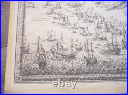 Grande Carte De Tarragone Catalogne Espagne 1644