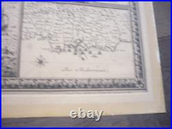 Grande Carte De Tarragone Catalogne Espagne 1644