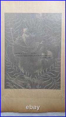 Grande Gravure 1899 J. J Benjamin Constant EO I Regum X 1 Samuel Ungit Saul TBE