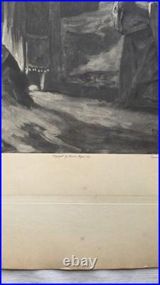 Grande Gravure 1899 J. J Benjamin Constant EO I Regum X 1 Samuel Ungit Saul TBE