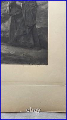 Grande Gravure 1899 J. J Benjamin Constant EO I Regum X 1 Samuel Ungit Saul TBE