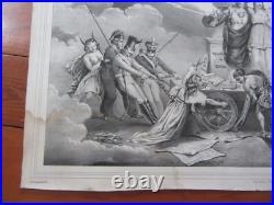 Grande Gravure Revolution 1848 L Appel A La Liberte Char Lions Lithographie