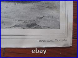 Grande Gravure Revolution 1848 L Appel A La Liberte Char Lions Lithographie