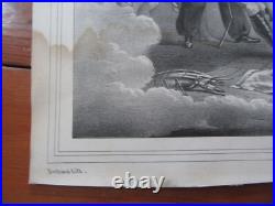 Grande Gravure Revolution 1848 L Appel A La Liberte Char Lions Lithographie