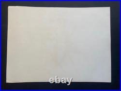 Grande lithographie trois courreurs art moderne signée années 1970