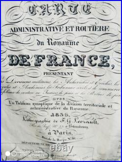 Grandes Carte De France Ancienne Annees 1836. 18 Iemes Siècles
