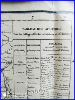 Grandes Carte De France Ancienne Annees 1836. 18 Iemes Siècles