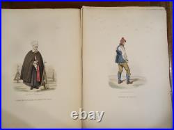 Gravure, 14 LIthographies en couleurs de Geoffroy fin XIXème Costume Suède