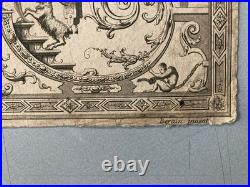 Gravure 1680 XVIIe Jean Berain Grotesque Mascaron Etching Ancien Old Louis XIVe