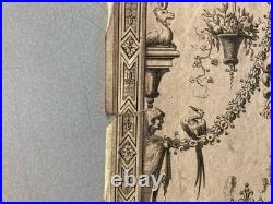 Gravure 1680 XVIIe Jean Berain Grotesque Mascaron Etching Ancien Old Louis XIVe