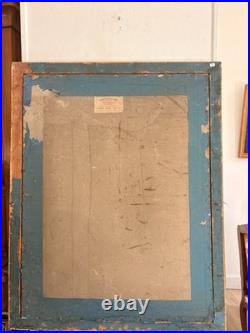 Gravure 19ème Charles Fuhr Dédicacée Ange Gardien Protecteur Religieux Allégorie