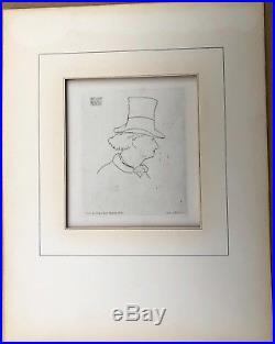 Gravure Ancienne EDOUARD MANET Portrait Baudelaire 1862 XIXe Imprimé par Salmon