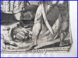 Gravure Ancienne XVIIè Johann Christophorus Agnelli Federico Stampa 17C Etching