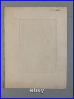 Gravure CHAS LABORDE Portrait Femme Fenêtre Art Lithographie Non Signé Ancien