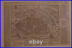 Gravure De La Ville De Nimes Epoque Xvi° Siecle Par Bellforest 1575