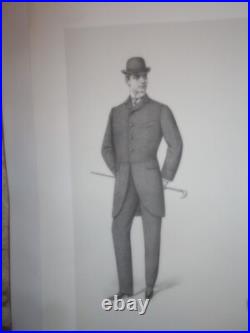 Gravure De Mode Masculine Ete 1902 Sans La Lettre