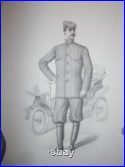 Gravure De Mode Masculine Ete 1902 Sans La Lettre
