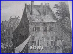 Gravure Jacques-Philippe LE BAS aprés BRUEGEL Vue des environs BRUXELLE LOKEREN Gravure Jacques-Philippe LE BAS aprés BRUEGEL Vue des environs BRUXELLE LOKEREN