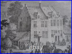 Gravure Jacques-Philippe LE BAS aprés BRUEGEL Vue des environs BRUXELLE LOKEREN Gravure Jacques-Philippe LE BAS aprés BRUEGEL Vue des environs BRUXELLE LOKEREN