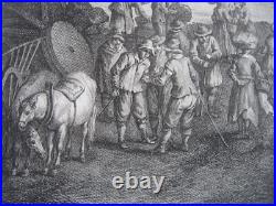 Gravure Jacques-Philippe LE BAS aprés BRUEGEL Vue des environs BRUXELLE LOKEREN Gravure Jacques-Philippe LE BAS aprés BRUEGEL Vue des environs BRUXELLE LOKEREN