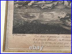 Gravure L'Empire De Flore d'après Nicolas Poussin, Gravure de Jean Moyreau