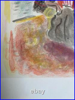 Gravure Lithographie Constantin Terechkovitch 1954 Ancien École Russe Femme XXe