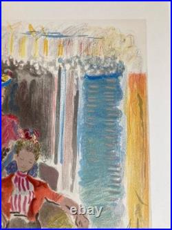 Gravure Lithographie Constantin Terechkovitch 1954 Ancien École Russe Femme XXe