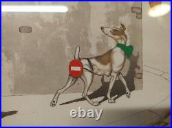 Gravure Lithographie Dirty Dog's Boris O'klein Sens Interdit Signé Au Crayon