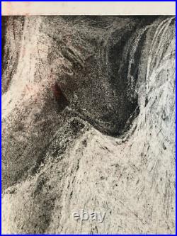 Gravure Lithographie Femme Walter Barrientos Nue Nu Art Litho Expressionnisme