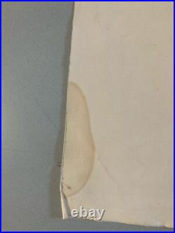 Gravure Lithographie Femme Walter Barrientos Nue Nu Art Litho Expressionnisme