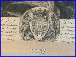 Gravure Louis Antoine de Pardaillan de Gondrin Nicolas Henri TARDIEU 1720