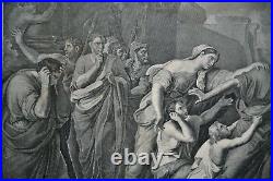 Gravure Originale-jean Thouvenin-attilius Regulus Retourne A Carthage-mythologie