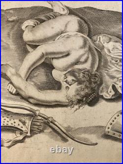 Gravure Portrait XVIIe Portrait Antique Estampe Nu Erotique Gérard de Lairesse