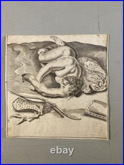 Gravure Portrait XVIIe Portrait Antique Estampe Nu Erotique Gérard de Lairesse