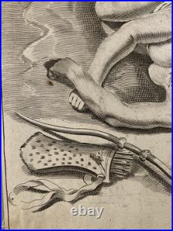 Gravure Portrait XVIIe Portrait Antique Estampe Nu Erotique Gérard de Lairesse