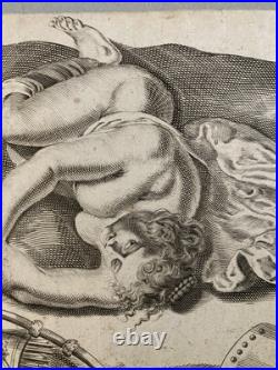 Gravure Portrait XVIIe Portrait Antique Estampe Nu Erotique Gérard de Lairesse