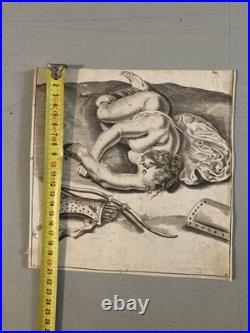 Gravure Portrait XVIIe Portrait Antique Estampe Nu Erotique Gérard de Lairesse