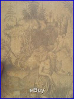 + Gravure Saint Jérôme pénitent A. Dürer tirage 19eme vergé filigrané etching +