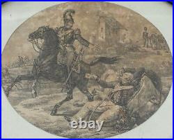 Gravure Scene De Bataille Napoleonienne Par W Swelard Swebarb H3632